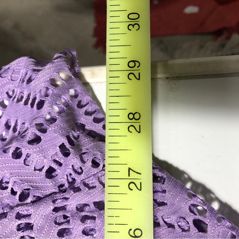 Ashley Stewart 34/36 Lavender Lace Maxi Dress with Flutter Sleeves - Picture 8 of 8